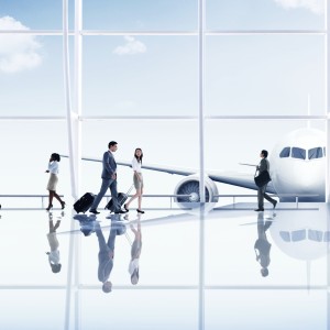 Airport Travel Business People Trip Transportation Airplane Concept